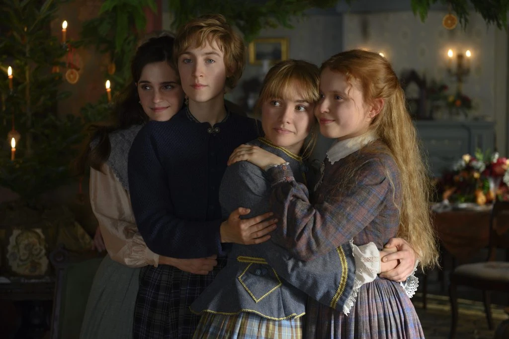 Emma Watson, Saoirse Ronan, Florence Pugh y Eliza Scanlen en una escena del filme.
