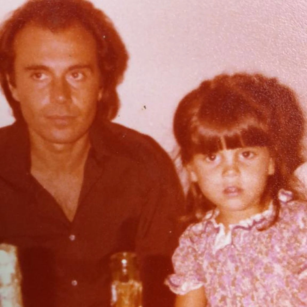 Un recuerdo de Flor Peña con su papá, Julio.