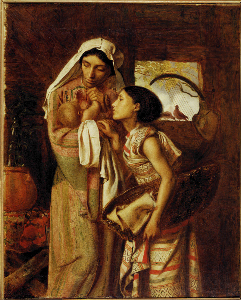 La madre de Moisés por Simeon Solomon (1860)