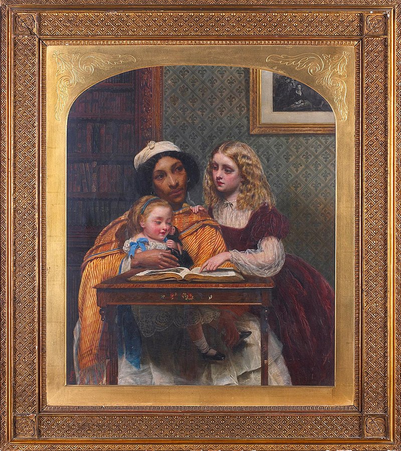 La joven maestra por Rebecca Solomon (1861)