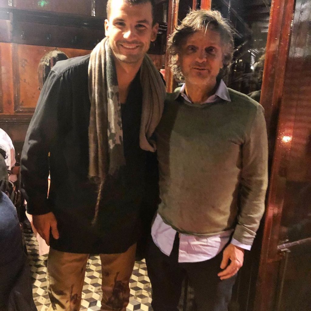 Pablo Massey con el tenista Grigor Dimitrov