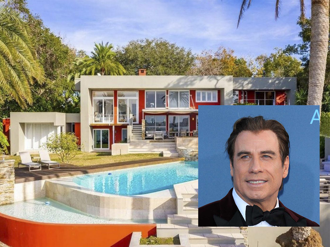 John Travolta cómo es y cuánto vale la lujosa mansión con