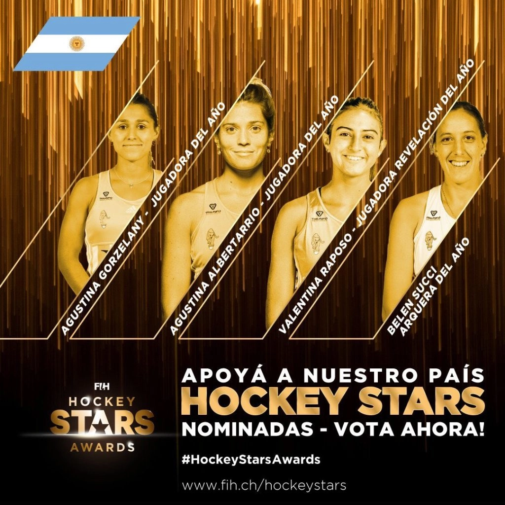 Cuatro jugadoras del selecionado de hockey femenino nominadas por la federación internacional de hockey