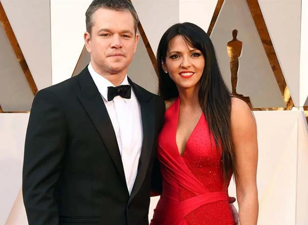 Matt Damon y Luciana Barroso