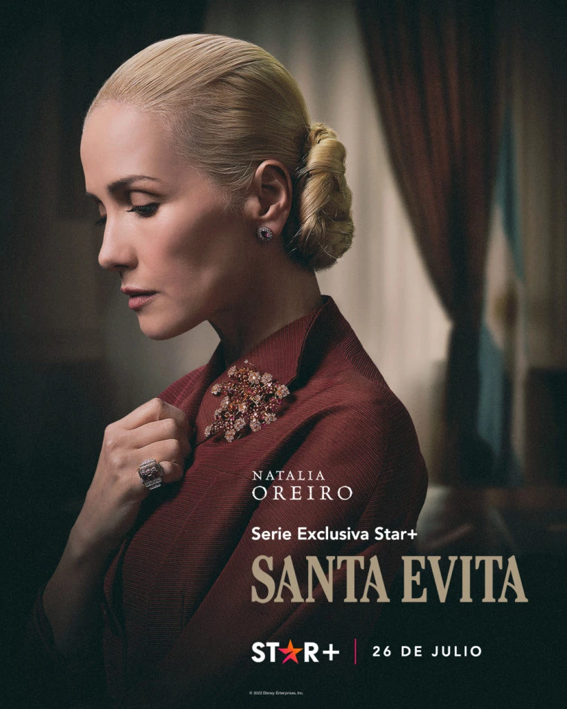 Natalia Oreiro en la piel de Evita. 