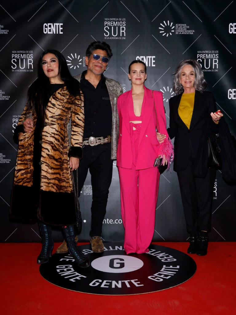 Charo Bogarín, Juan Palomino, Sabrina Garciarena y Ana María Picchio en los Premios Sur 2022en los Premios Sur 2022