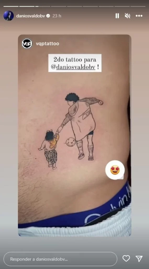 El tatuaje de Daniel Osvaldo. 