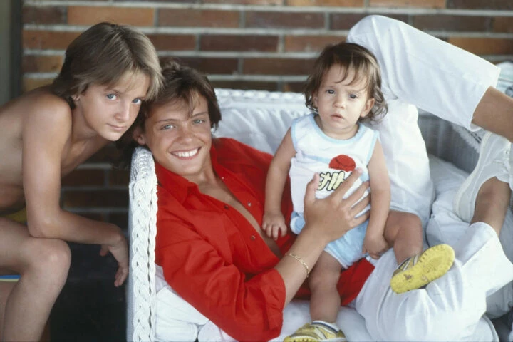 Luis Miguel and Sergio Basteri during their youth.  Photo file