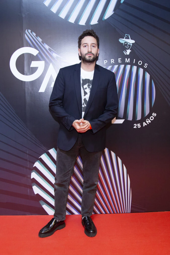 El productor Nico Cotton en la Alfombra Roja de los Premios Gardel. Foto: Rodrigo Alonso/Gentileza CAPIF
