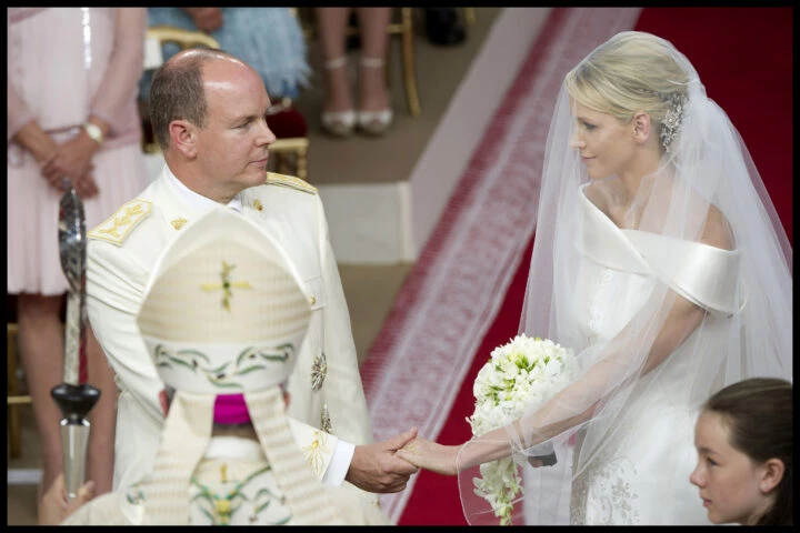 File image: Alberto and Charlene of Monaco get married