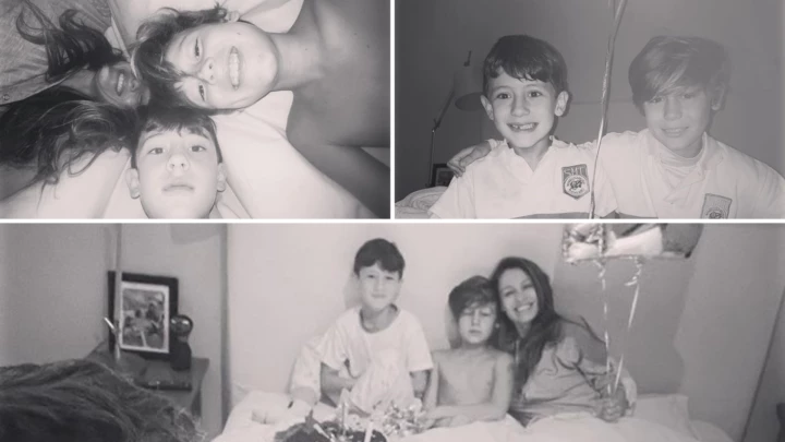 The photos of Pampita and her children.
