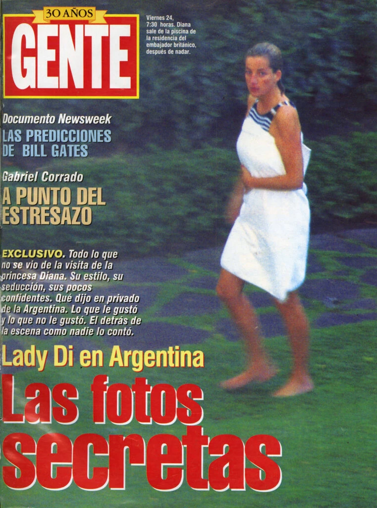 Las fotos secretas de Lady Di en Argentina