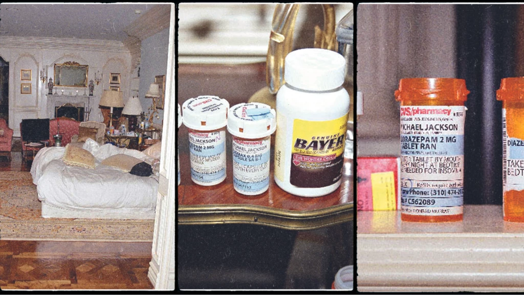 Varios de los medicamentos que encontraron en la habitación de Michael Jackson.