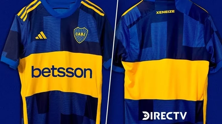 Así será la nueva camiseta de Boca Juniors. Foto archivo. 