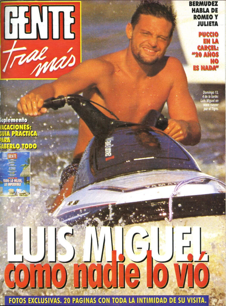 Tapa revista GENTE de Noviembre del 1994.